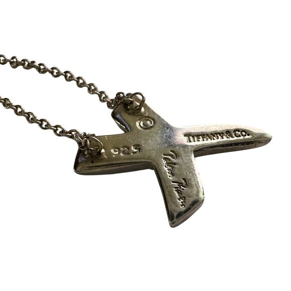 Tiffany & Co. Paloma Picasso Graffiti X Necklace Sterling 16" - Picture 16 of 16